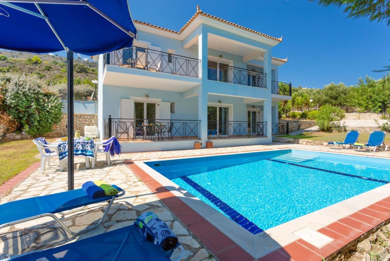 Spathíon Skala Villa Blue מראה חיצוני תמונה